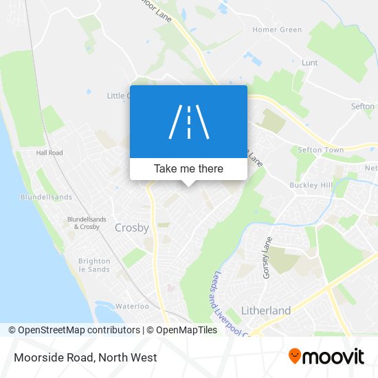 Moorside Road map