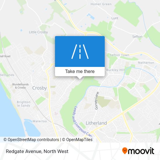 Redgate Avenue map