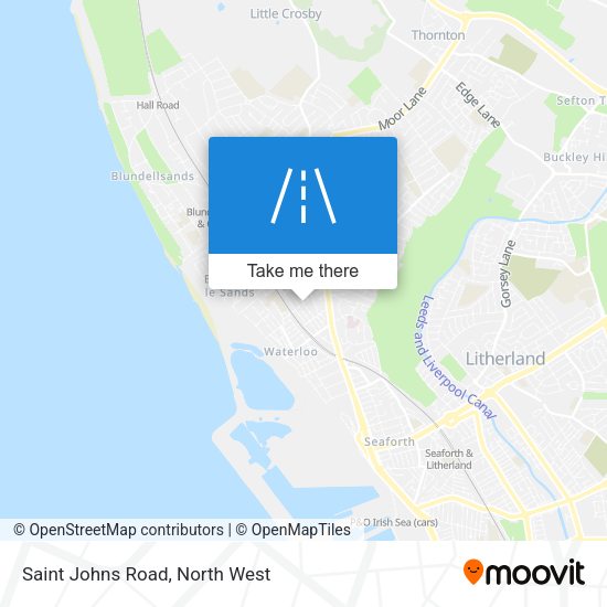 Saint Johns Road map