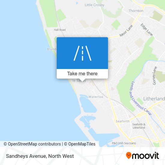 Sandheys Avenue map