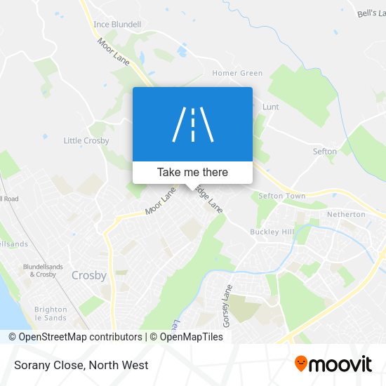 Sorany Close map