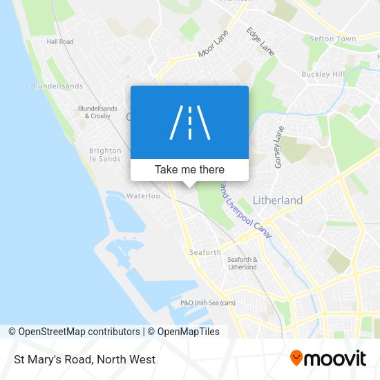 St Mary's Road map