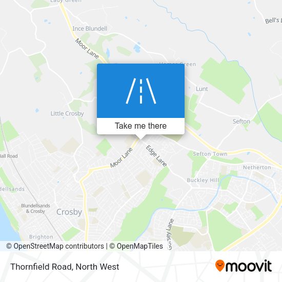 Thornfield Road map
