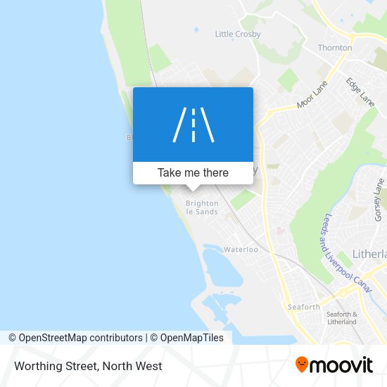 Worthing Street map