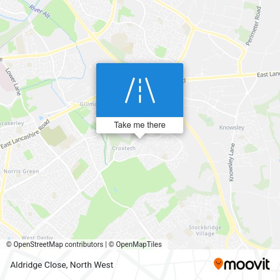 Aldridge Close map