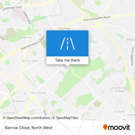 Barrow Close map