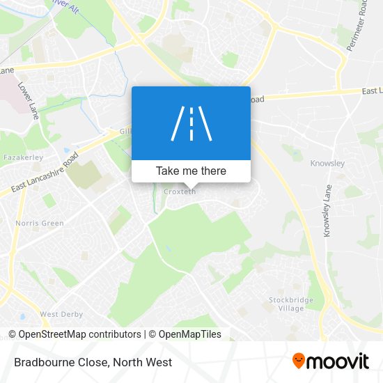 Bradbourne Close map