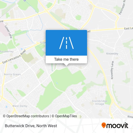Butterwick Drive map