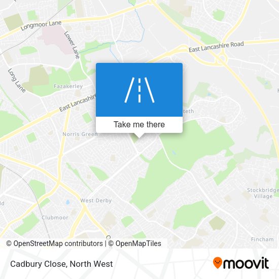 Cadbury Close map