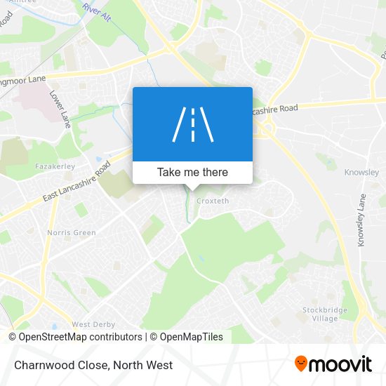 Charnwood Close map