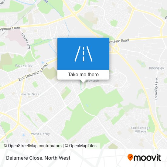 Delamere Close map