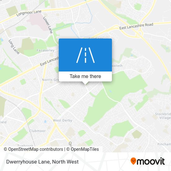 Dwerryhouse Lane map