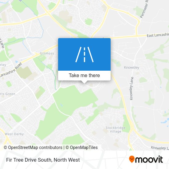 Fir Tree Drive South map
