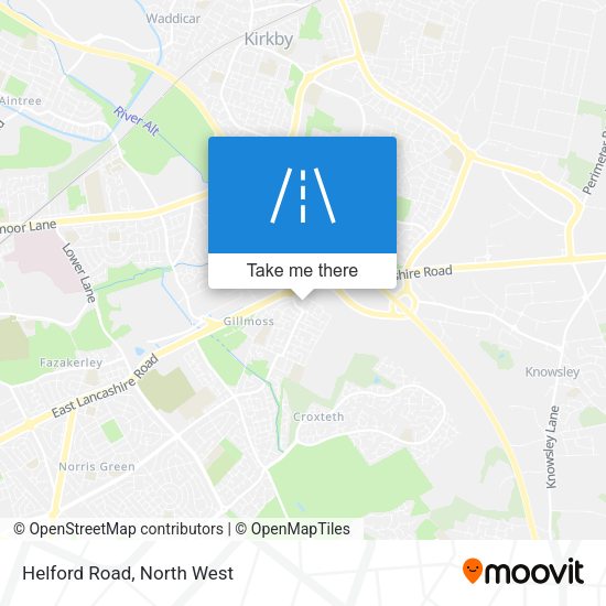 Helford Road map