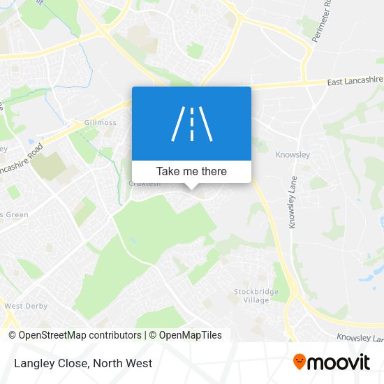 Langley Close map