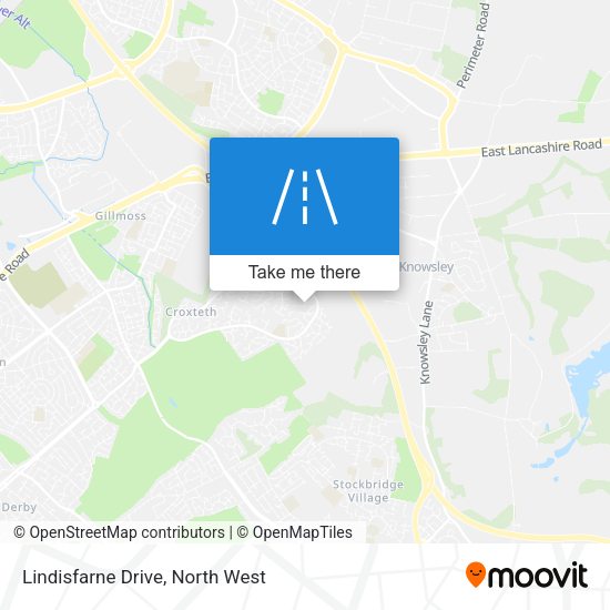 Lindisfarne Drive map