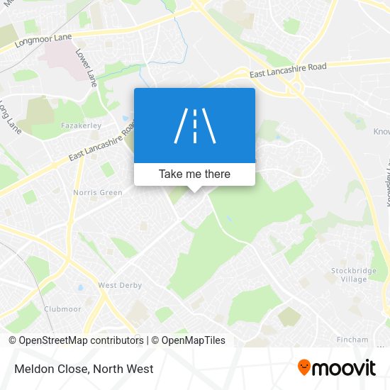 Meldon Close map
