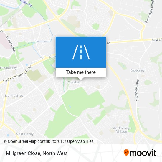 Millgreen Close map