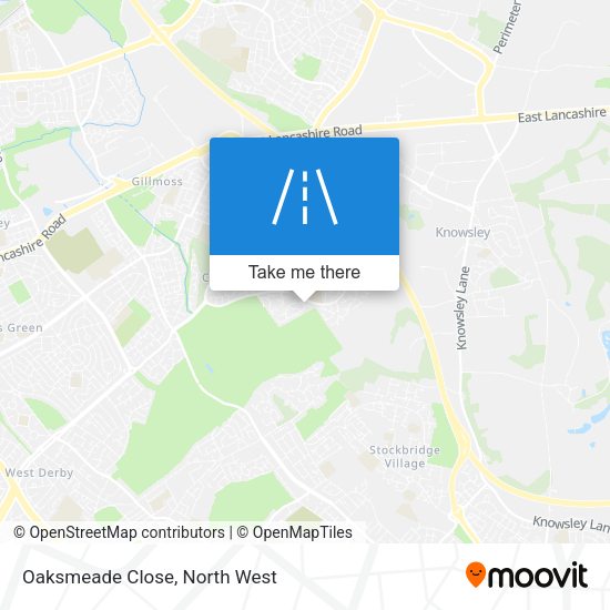 Oaksmeade Close map
