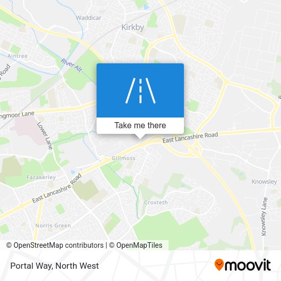 Portal Way map