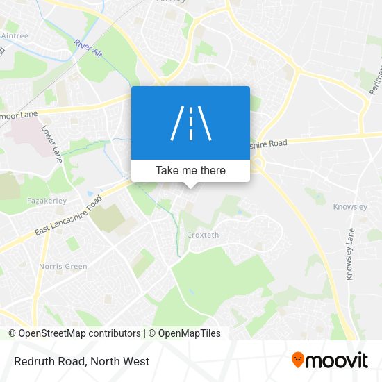 Redruth Road map