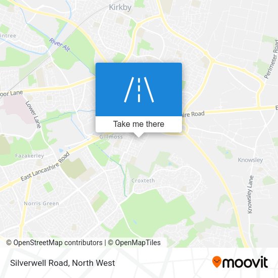 Silverwell Road map