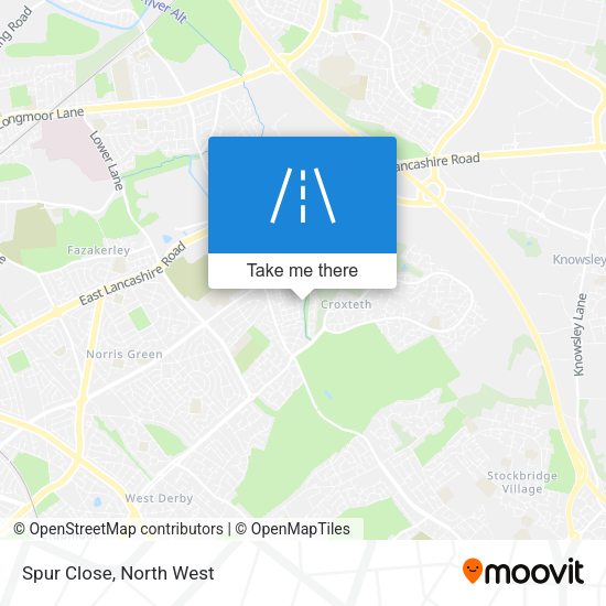 Spur Close map