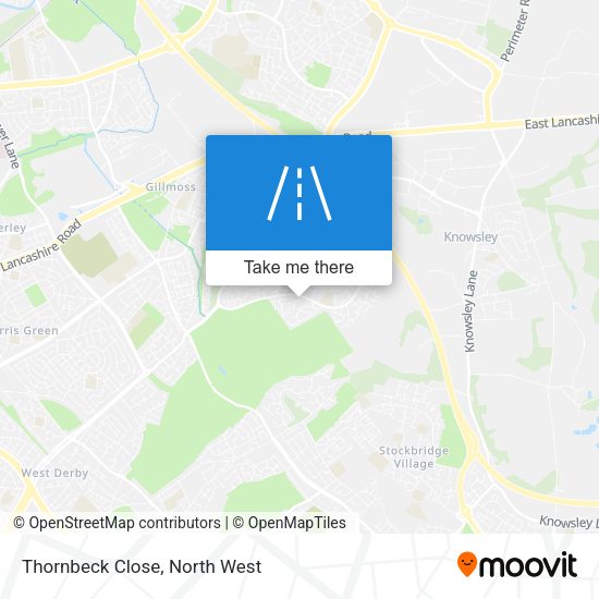 Thornbeck Close map