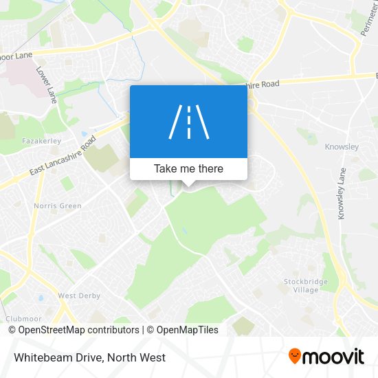 Whitebeam Drive map