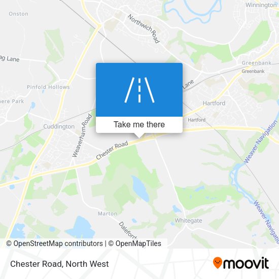Chester Road map
