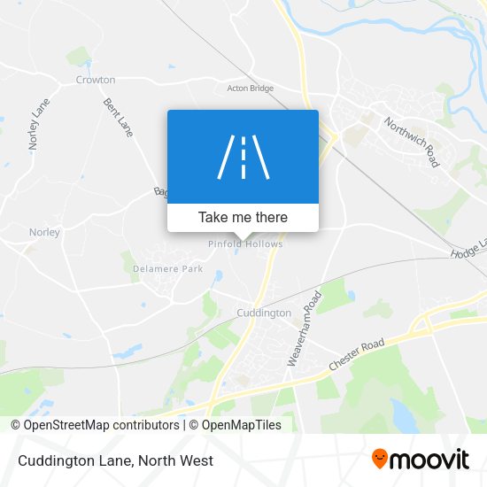 Cuddington Lane map