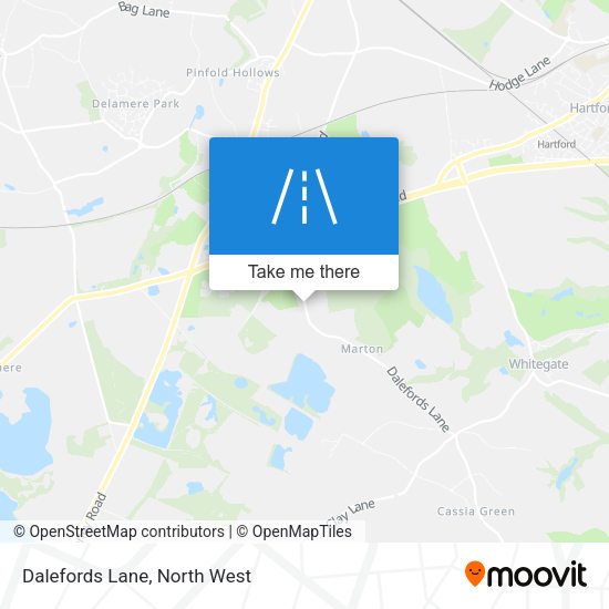Dalefords Lane map