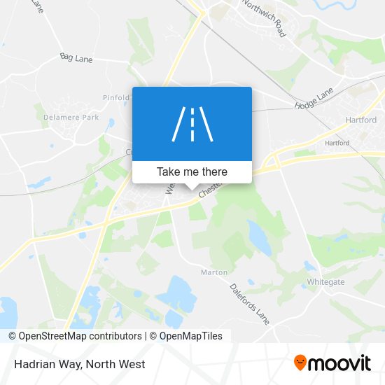 Hadrian Way map