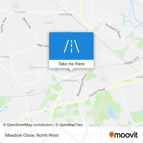 Meadow Close map