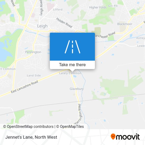 Jennet's Lane map