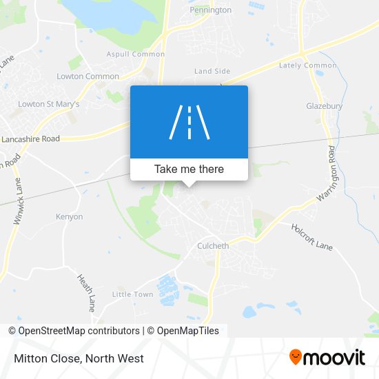 Mitton Close map