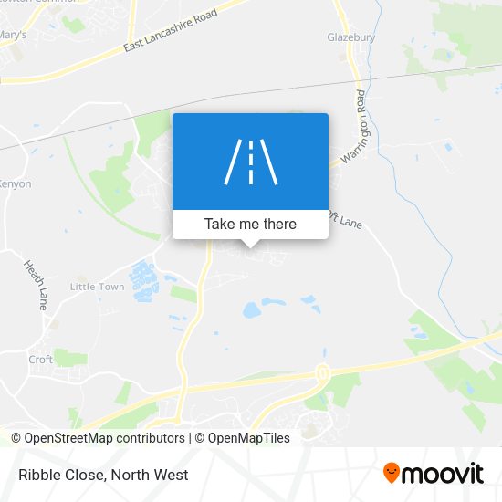 Ribble Close map