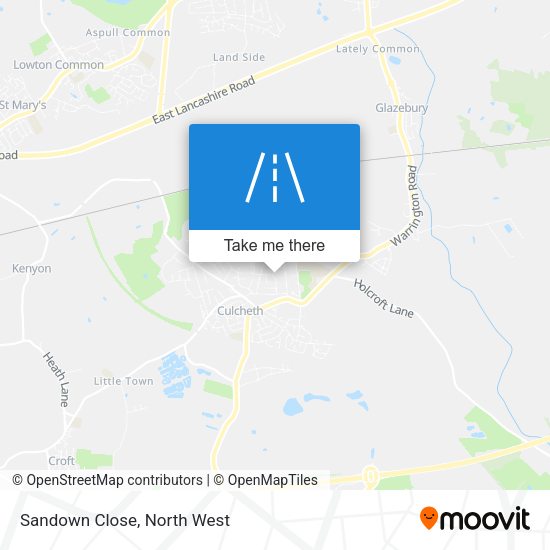 Sandown Close map