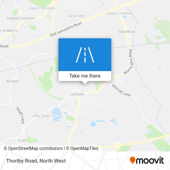 Thorlby Road map
