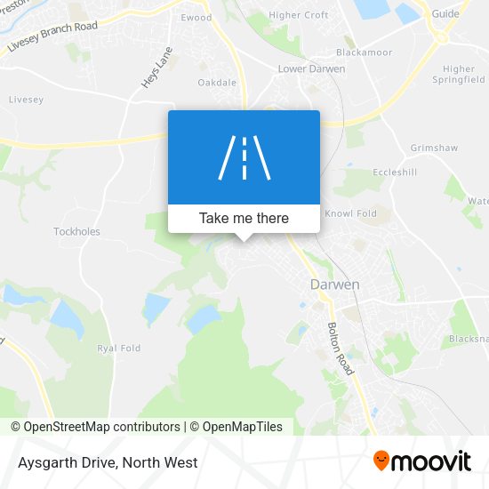 Aysgarth Drive map