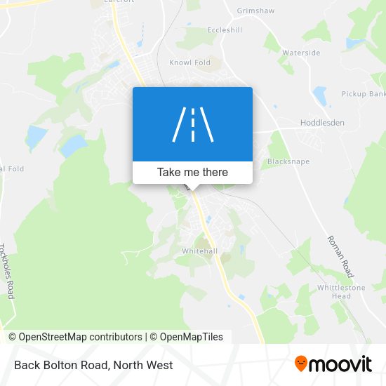 Back Bolton Road map