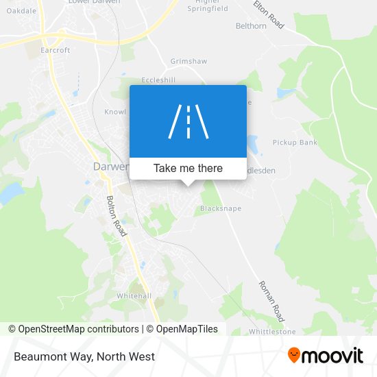 Beaumont Way map