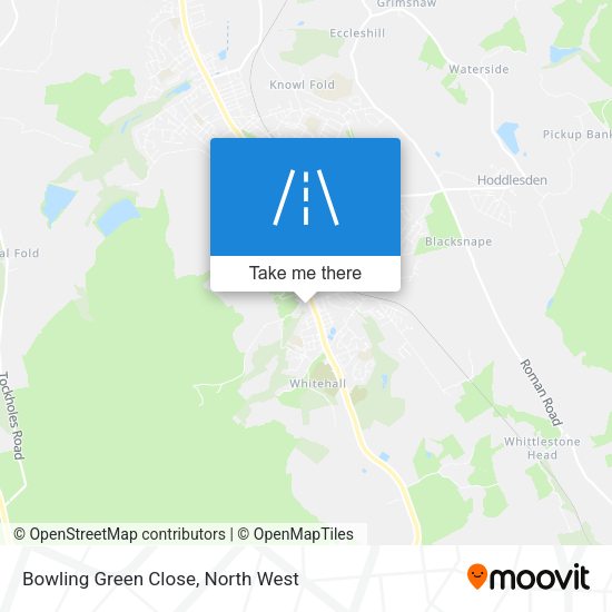 Bowling Green Close map