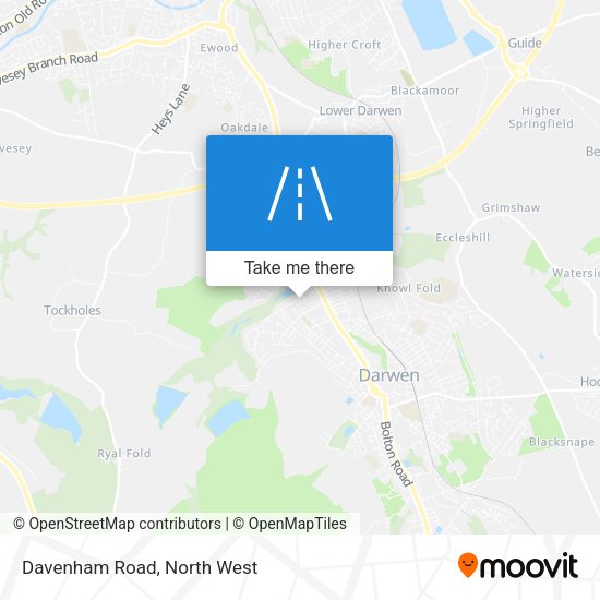 Davenham Road map