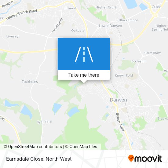 Earnsdale Close map