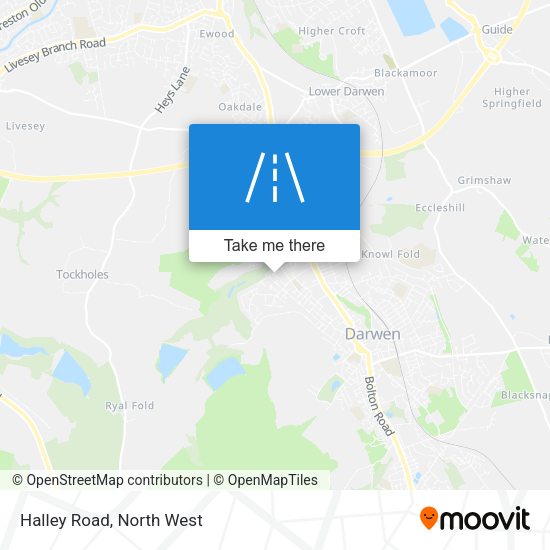 Halley Road map
