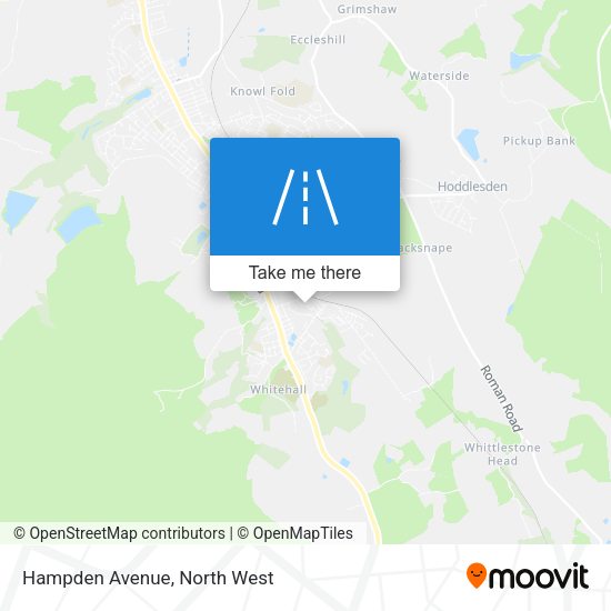 Hampden Avenue map