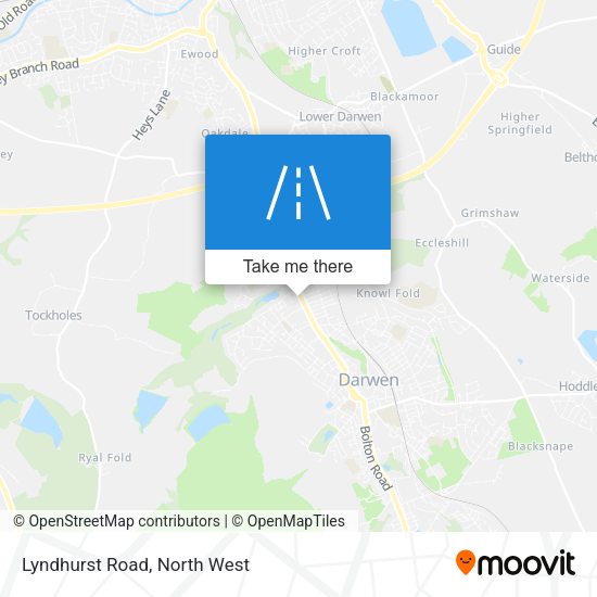 Lyndhurst Road map
