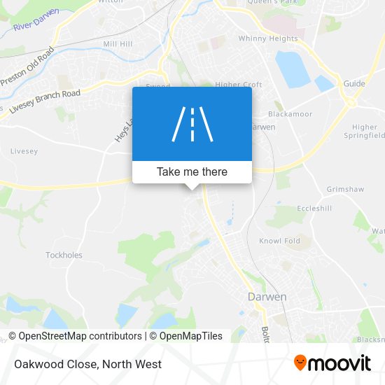 Oakwood Close map