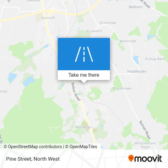 Pine Street map